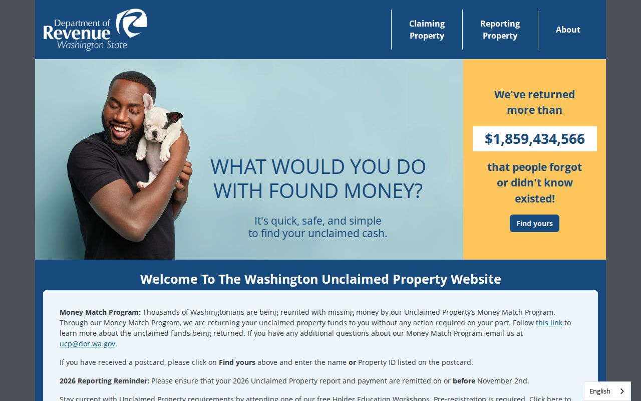 Benton County people search using Washington official unclaimed property records